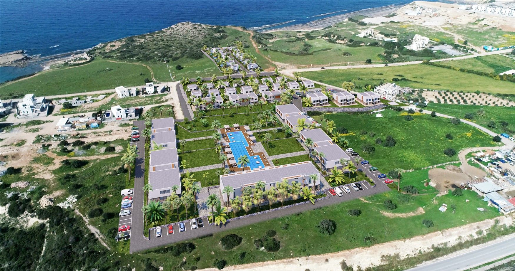 4 bedroom villas in residential complex on the beach - Northern Cyprus