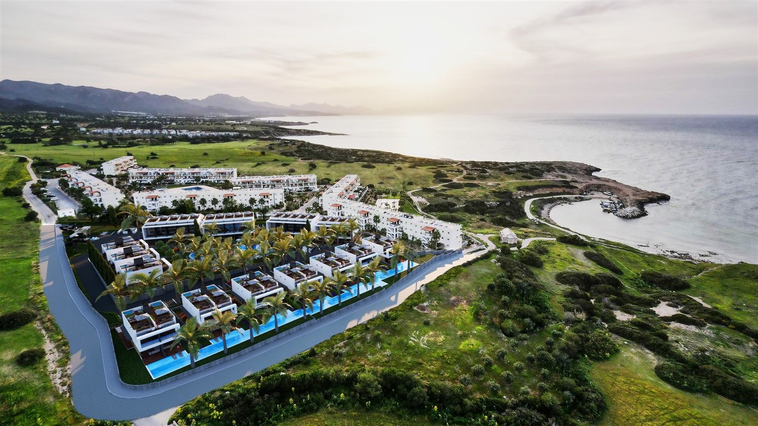 Semi detached villas 2+1 in new project - Northern Cyprus, Gazimagusa